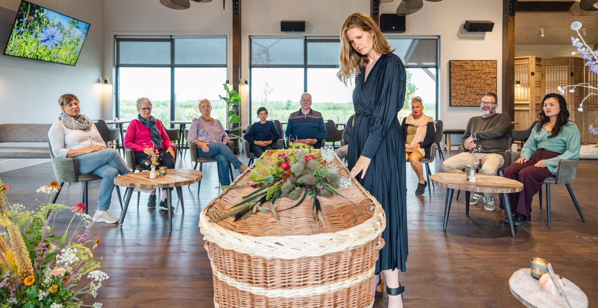 UItvaartceremonie in ceremonieruimte Zomerlanden